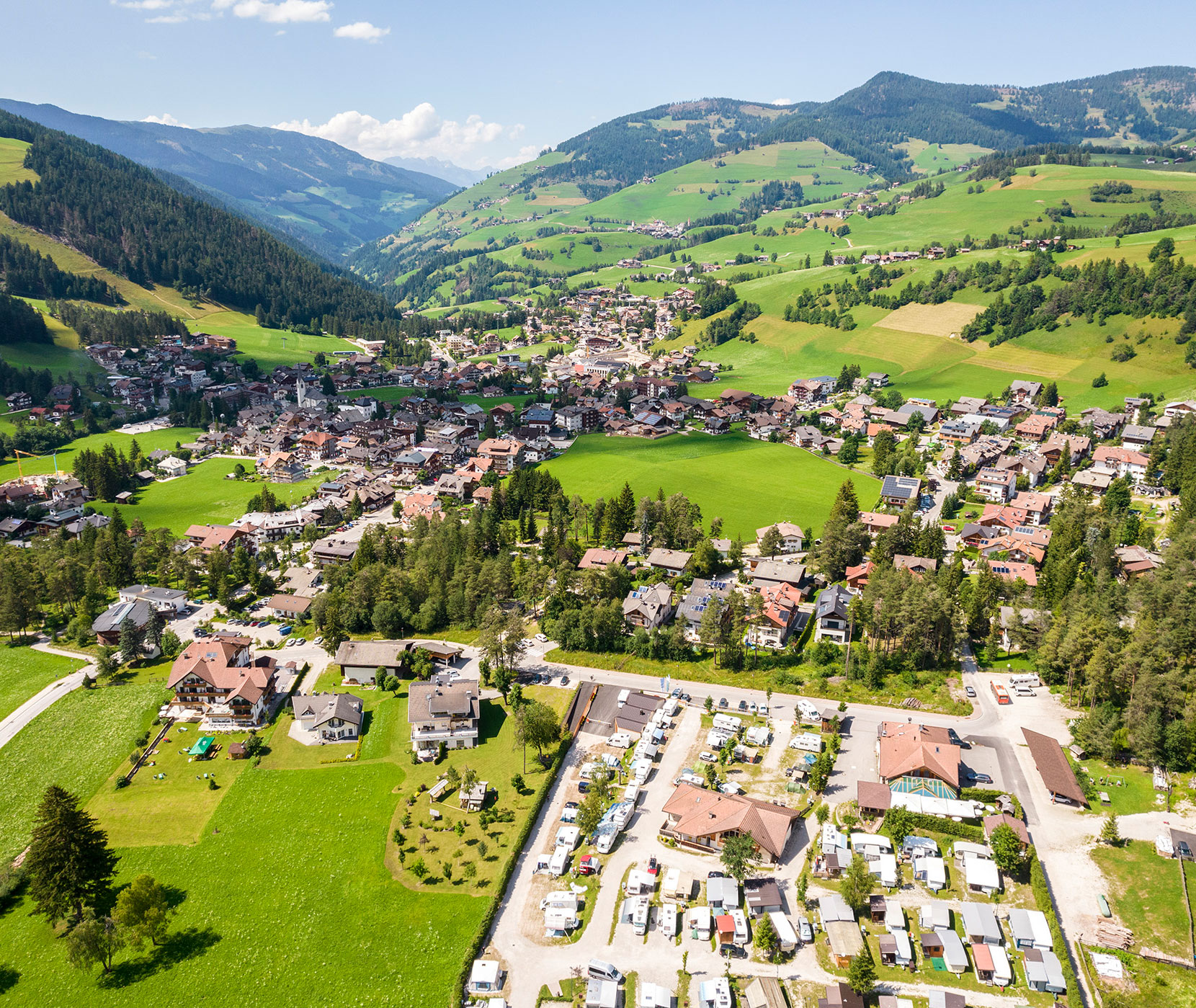Campeggio estivo - vista dall'alto